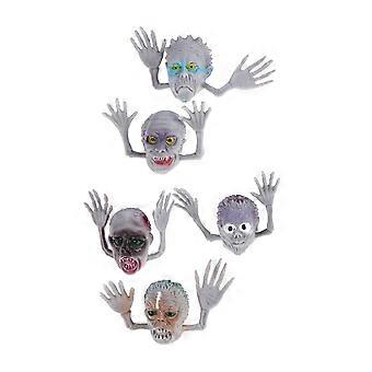 Ghost Head Zombie Finger Puppets for Kids Playing Educational 10Pcs Set