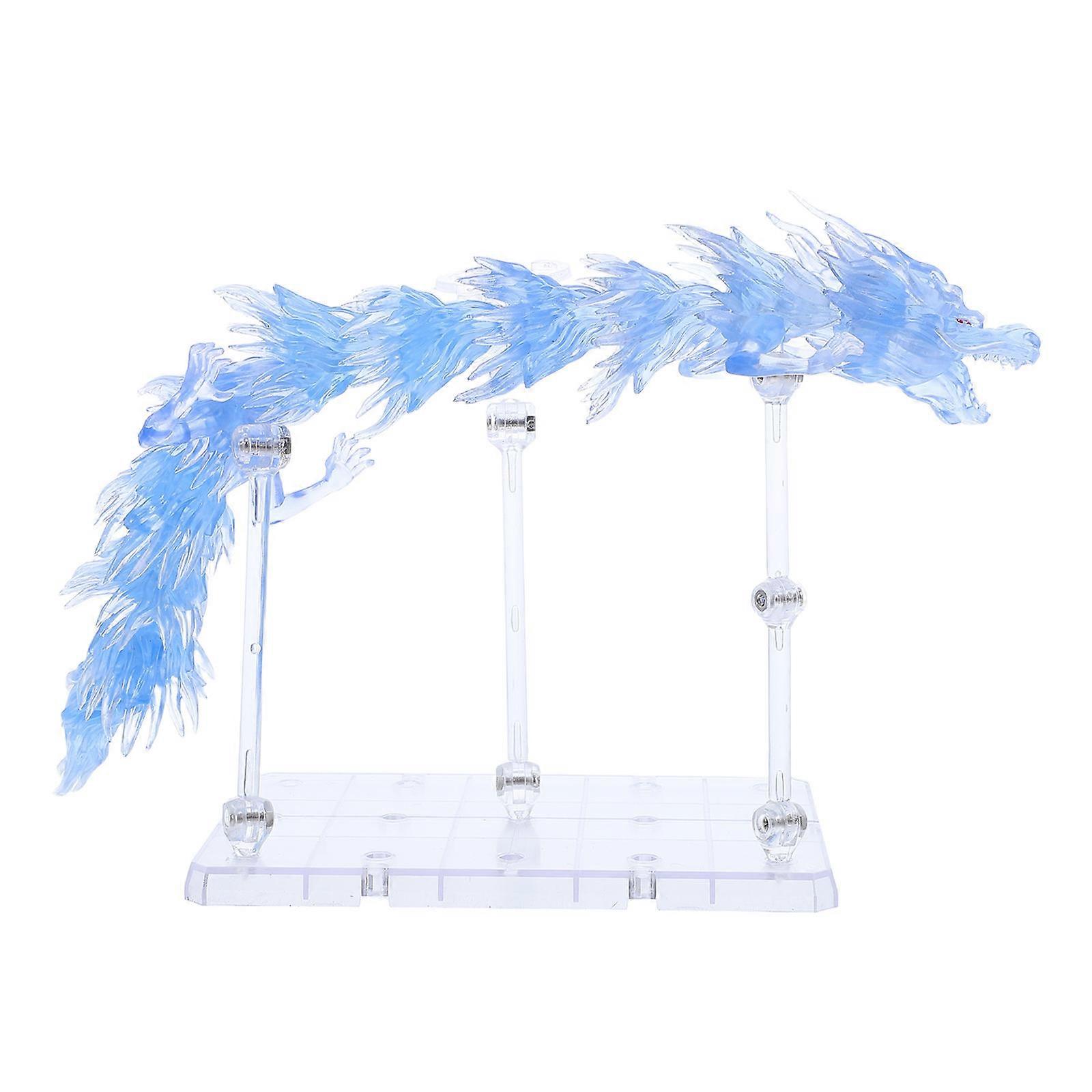 Blue Plastic Dragon Effect Model Kit for Display 1Set Figurine Accessories
