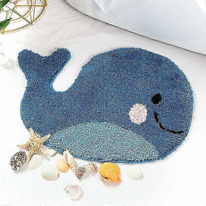 Whale-Shaped Absorbent Non-Slip Bath Mat