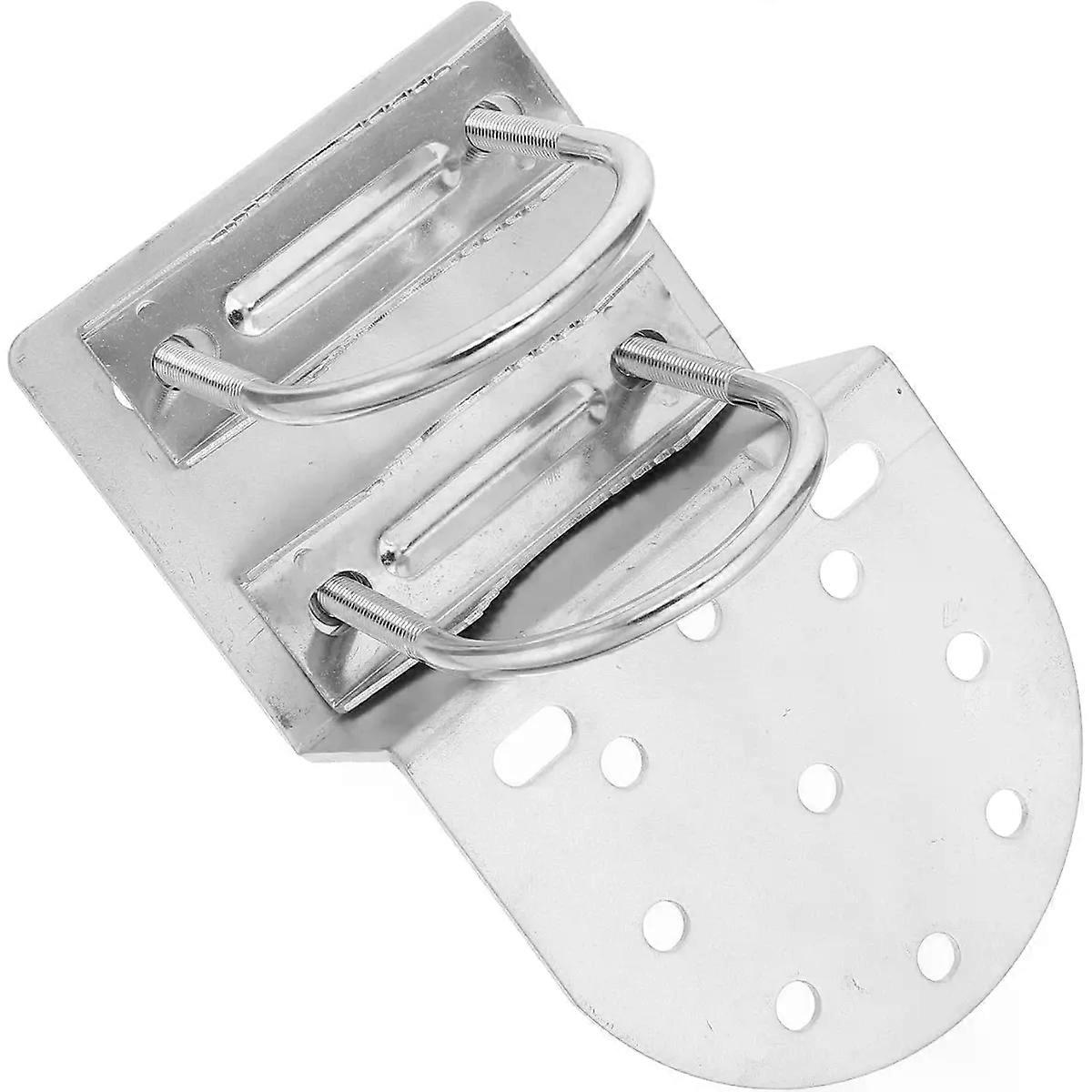 Cable Mount Assembly, Iron U-Bracket Pole Clamp for Outdoor Use