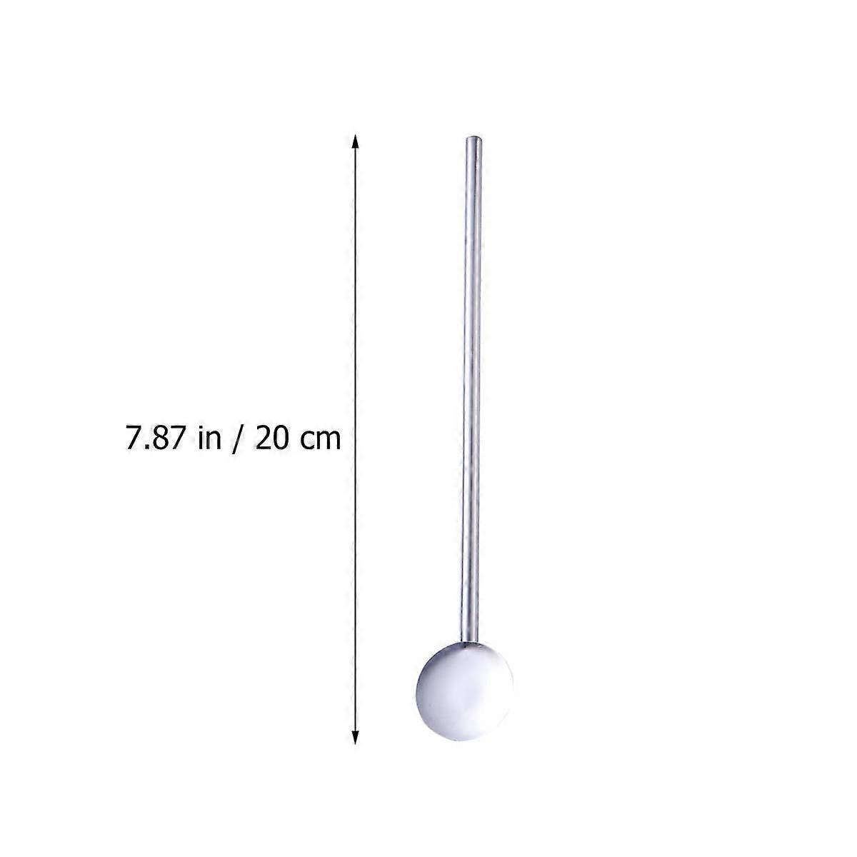 Stainless Steel Straw Spoon Drinking Spoon for Drinking Use 6Pcs Pack