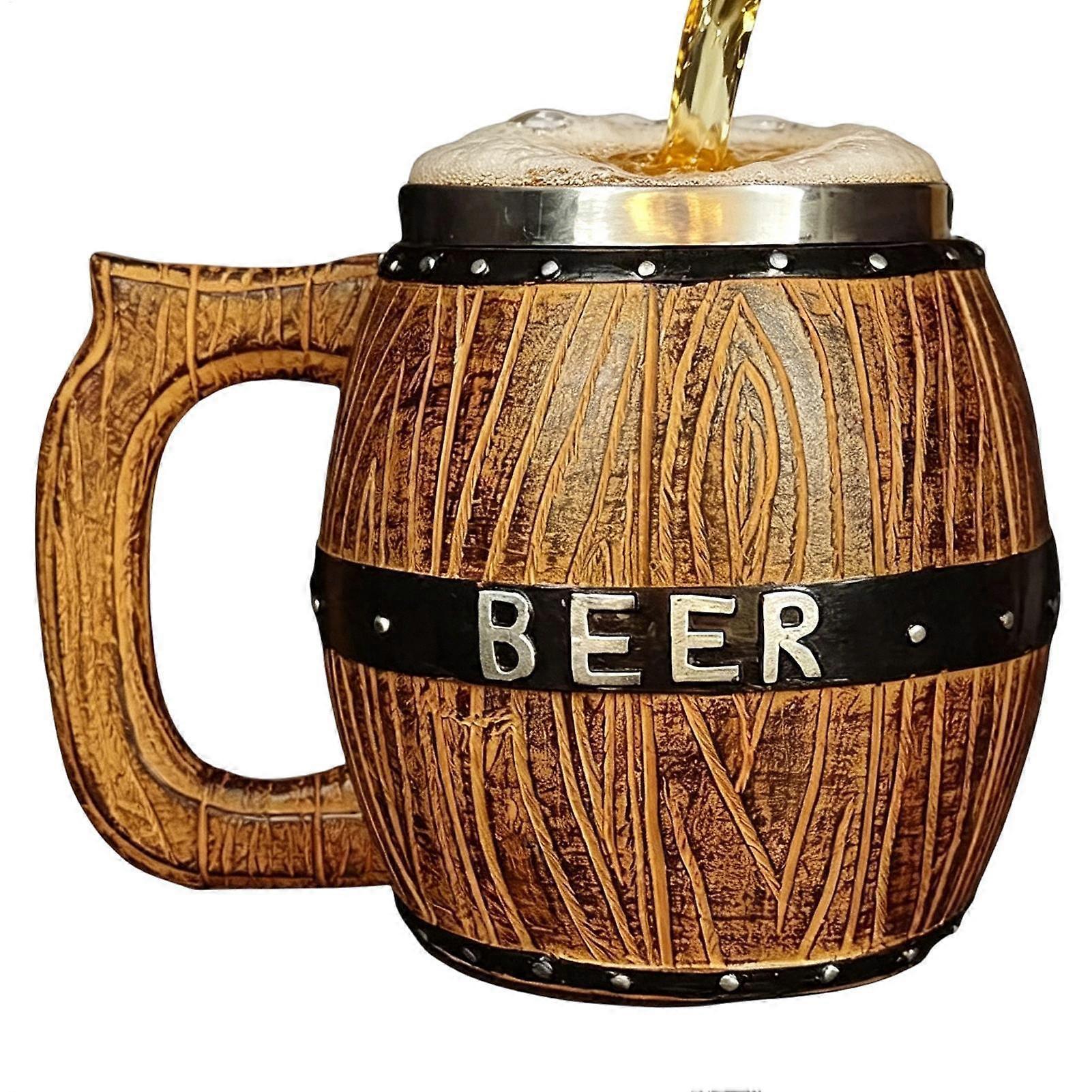 Stainless Lined Rustic Beer Stein Mug