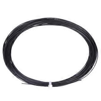 10 m strapazierfähiges Nylon hochflexibler Badmintonschläger Racket-Saitenschnur (Schwarz)