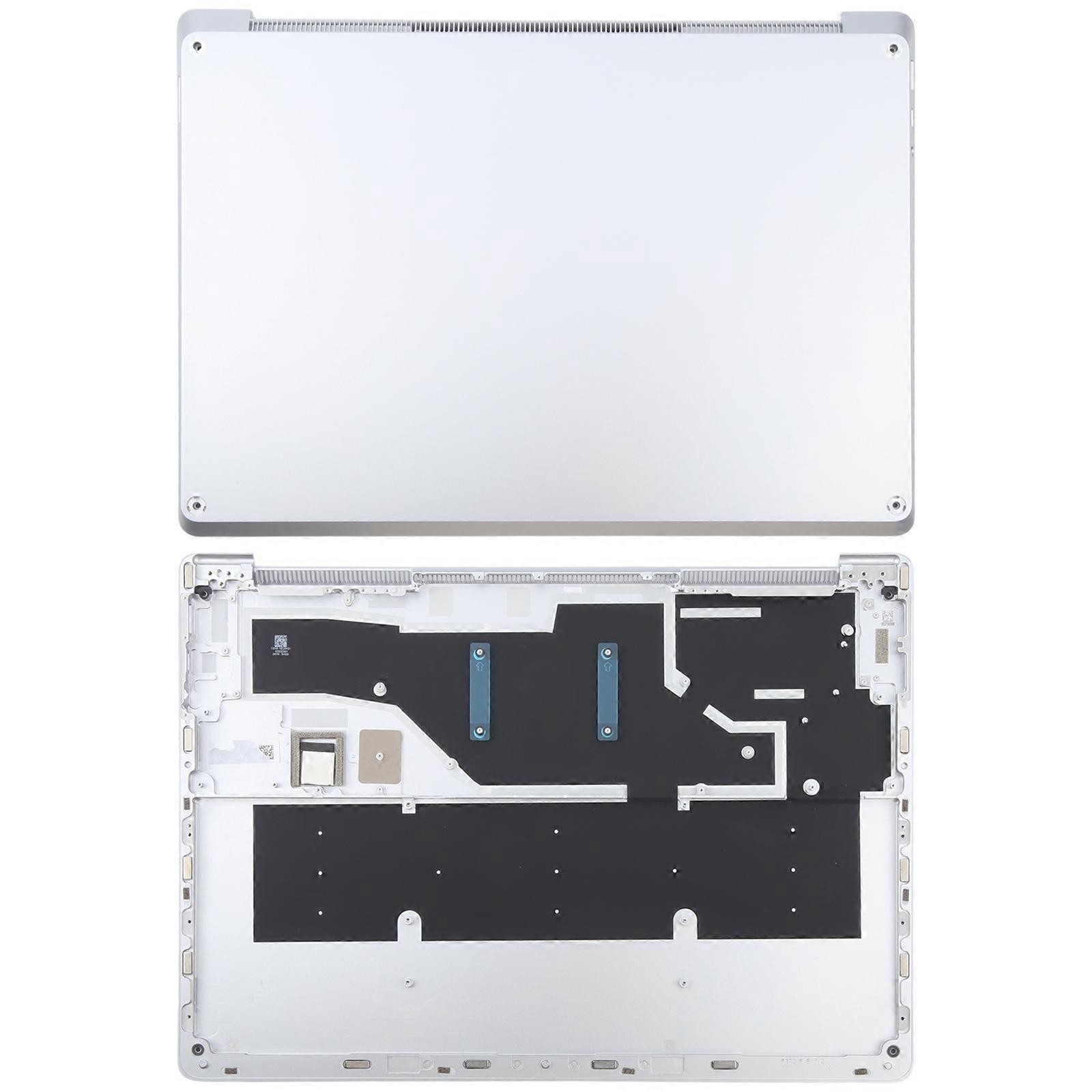 For Microsoft Surface Laptop 6 13.5 inch D-side Back Cover (Silver)