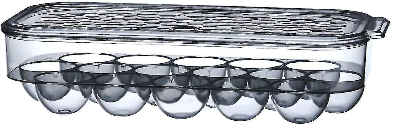 Egg Holder For Refrigerator,stackable Translucent Egg Tray