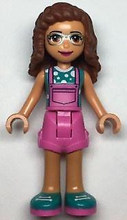 LEGO Friends Olivia Dark Pink Overalls MiniDoll Minifigure from 41707