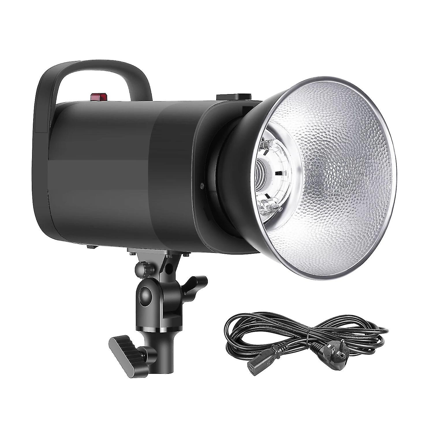 Professional Studio Single Light Strobe Flash 300w 5600k With Modeling Light, Aluminum Alloy