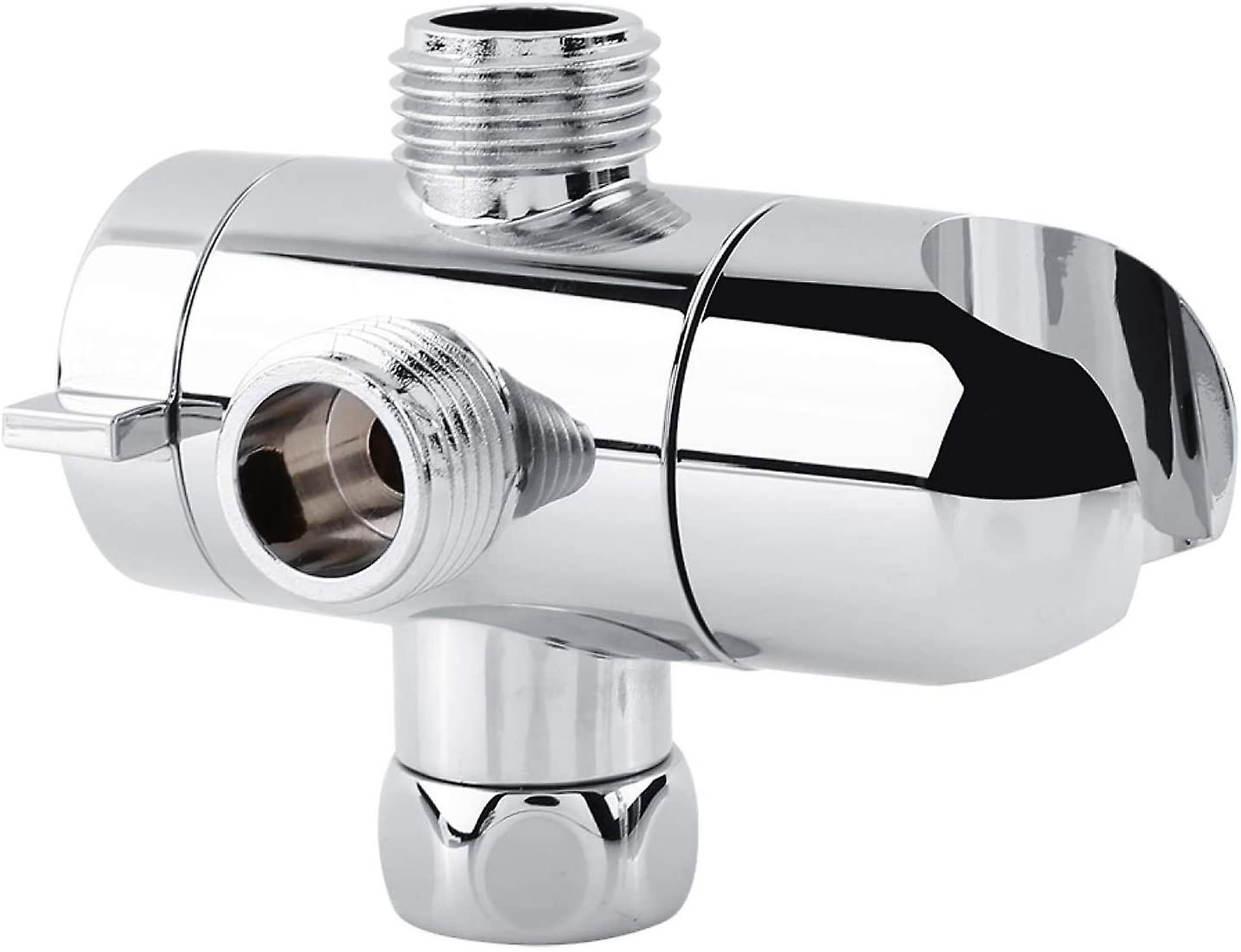 3 Way Shower Arm Diverter, 1/2" Angle Valve Mounting Bracket for Handheld Shower Bathroom Universal