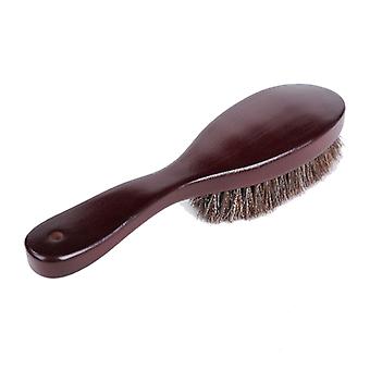Clothes Brush Garment Brush with Soft Horsehair and Wooden Handle for Coat Men Suits Shoes Furniture