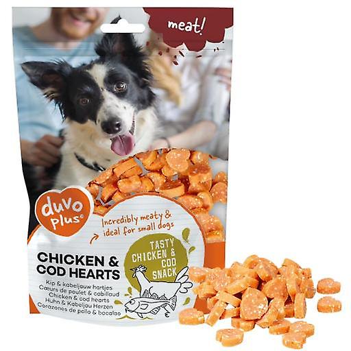 Duvo Plus Snacks Chicken & Cod Hearts, com Frango e Bacalhau (Cães , Snacks , Light)