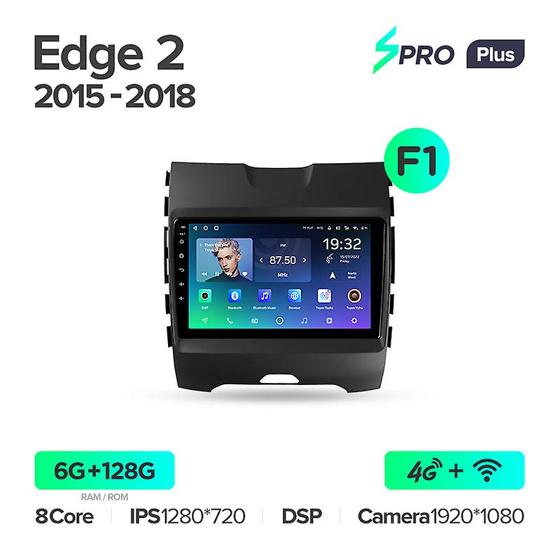 For Ford Edge 2 2015 - 2018 Car Radio Multimedia Video Player Navigation Gps Android 10 No 2din 2 Din Dvd