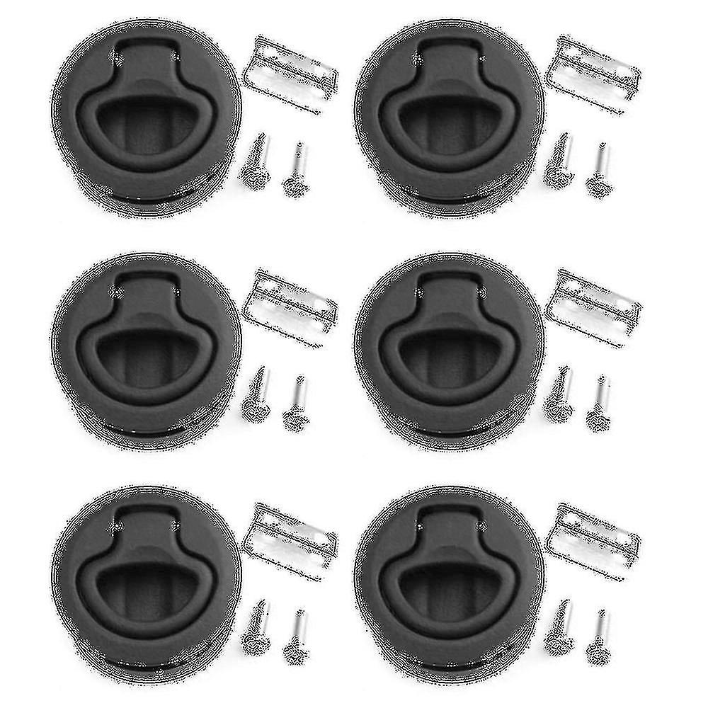 6x Slam Latch Hatch Round Pull Latch 1/2 Inch Door Replace M1-63 Rv Marine