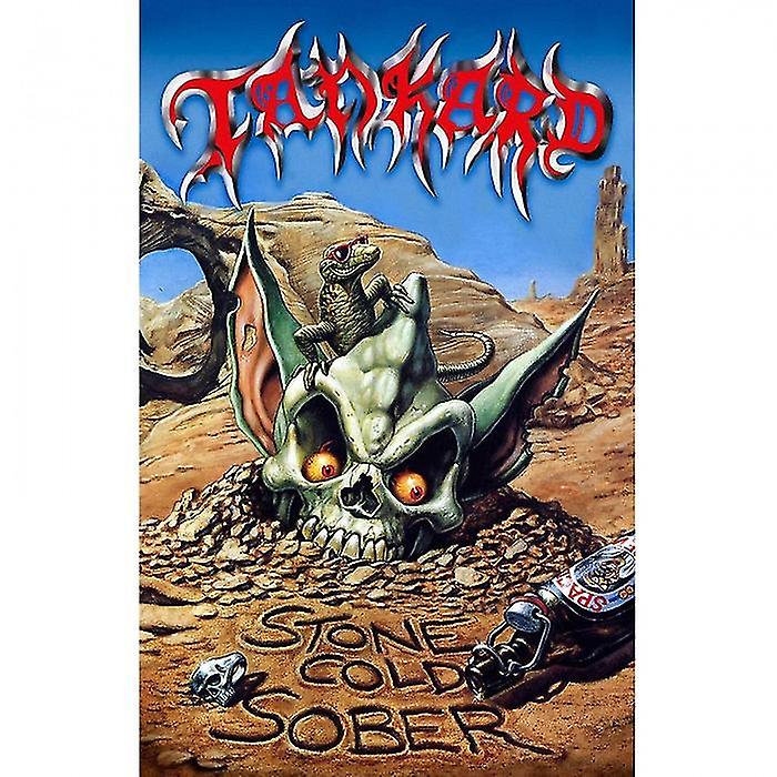 Tankard Stone Cold Sober Textile Poster