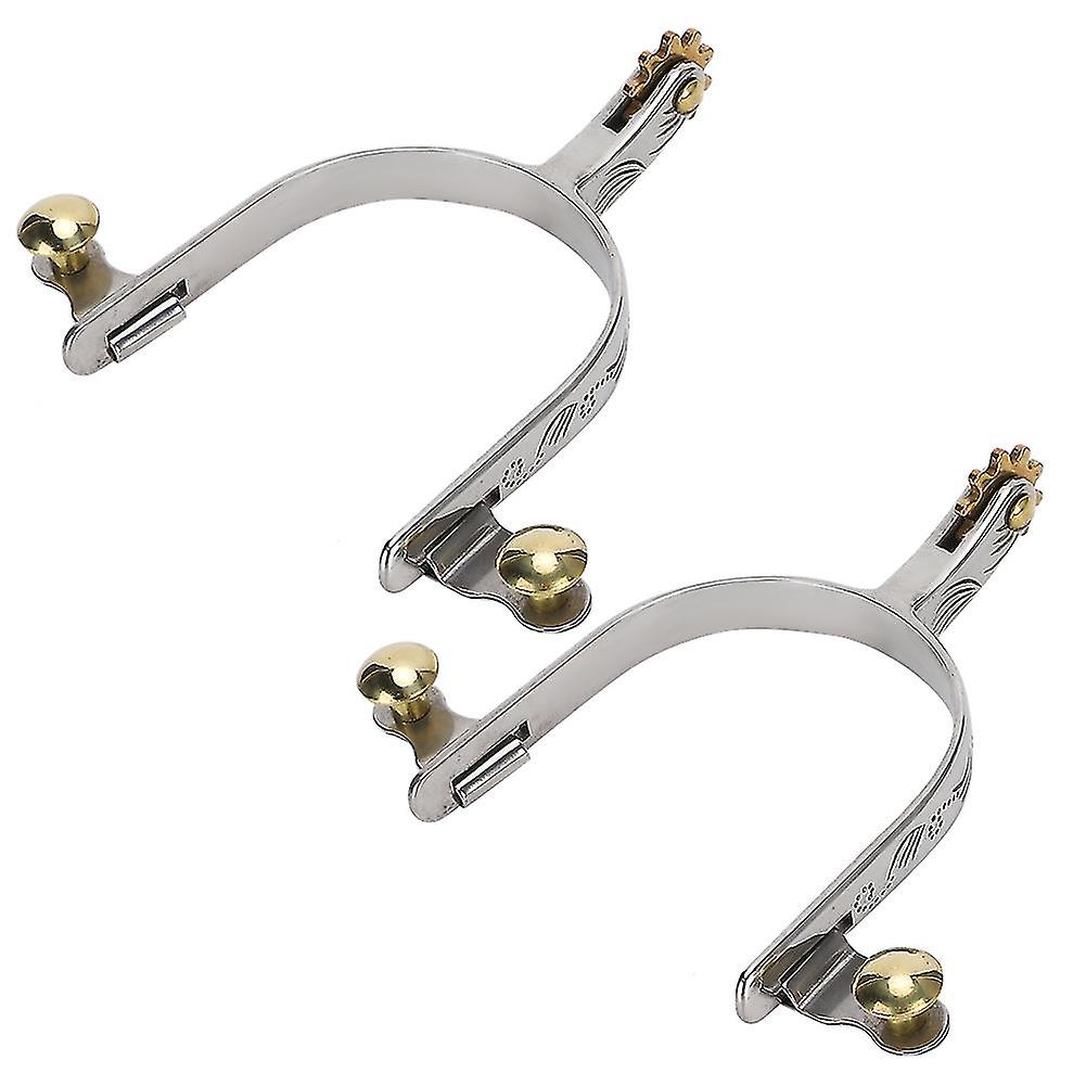 2 قطعة الفولاذ المقاوم للصدأ الحصان توتنهام غرب رعاة البقر نمط مدمجة مع زر حزام النحاس