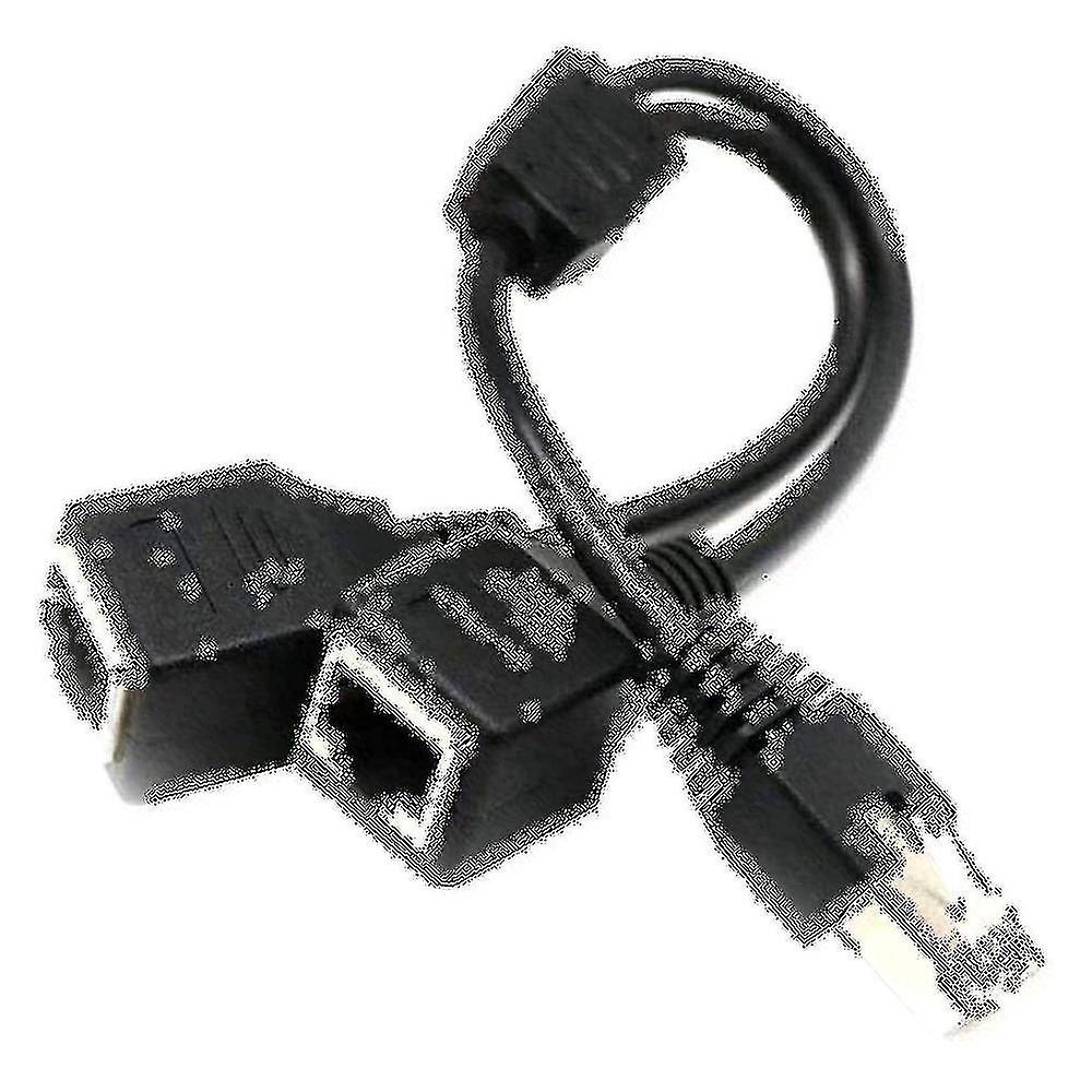Adaptateur Répartiteur RJ45 1 Mâle Vers 2 Femelles - Doubleur Ethernet Pour Câbles Cat5/Cat6/Cat7 - Connexion Réseau Simple