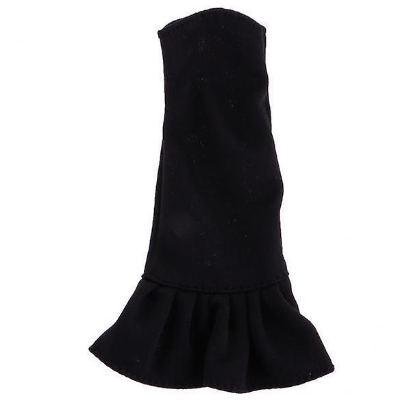 2xSchwarze Dame Mädchen Abend Hochzeit Party Kleid Kleidung Kleid für Puppe Muster 1