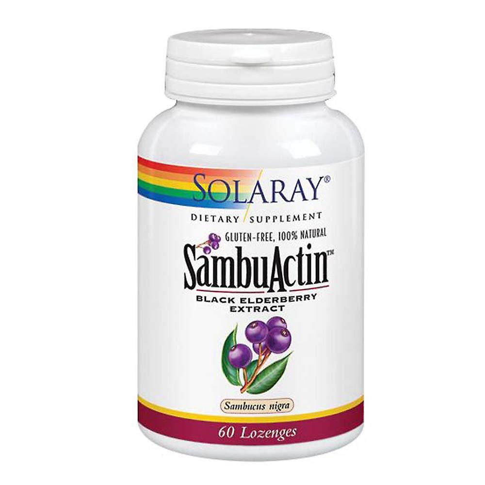 Solaray SambuActin, 60 Lozenges (Pack of 4)
