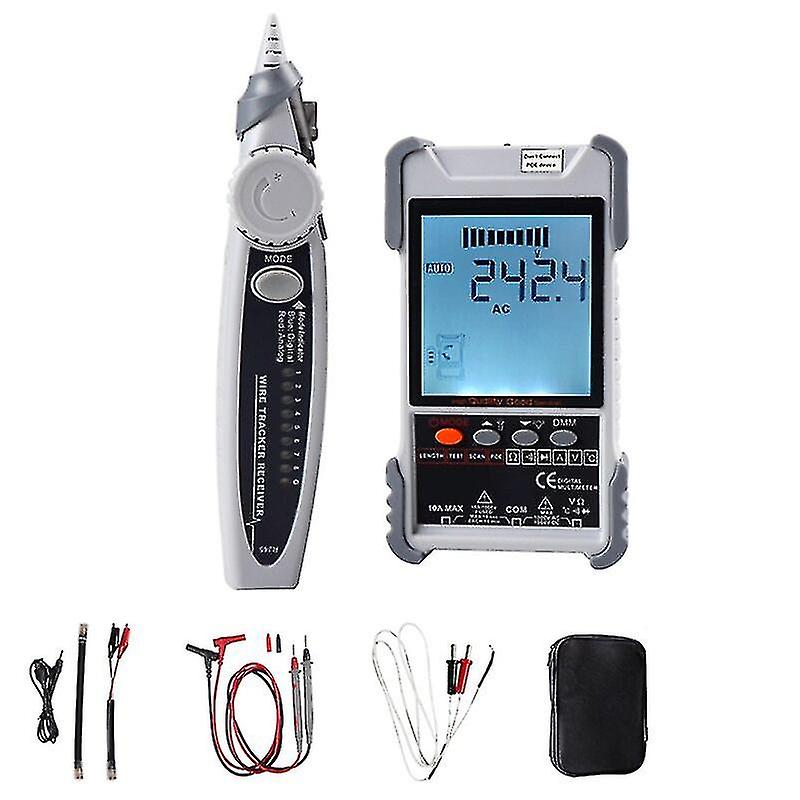 Et618 Network Cable Tester With Lcd Display Analogs Digital  Search Poe Test Cable Wiremap Tester Id Mapping Tool