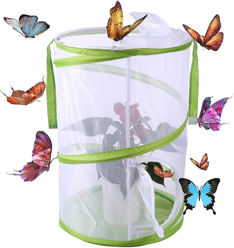 Butterfly And Insect Net, Butterflies Breeding Net Insect And Butterfly Habitat Cage Pop-up Protection Cage