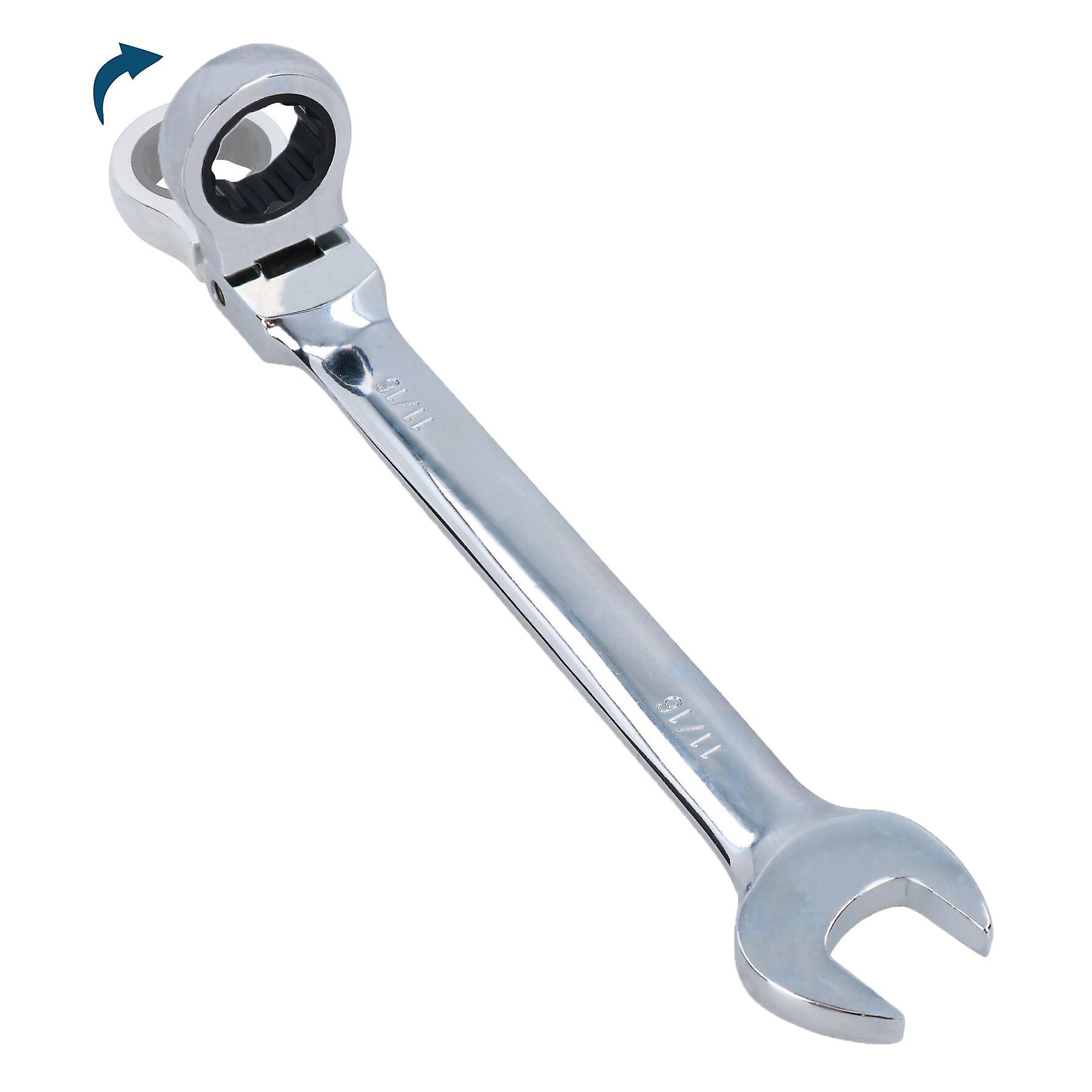 11/16” AF SAE Imperial Flexible Flexi Head Ratchet Spanner Combination Wrench