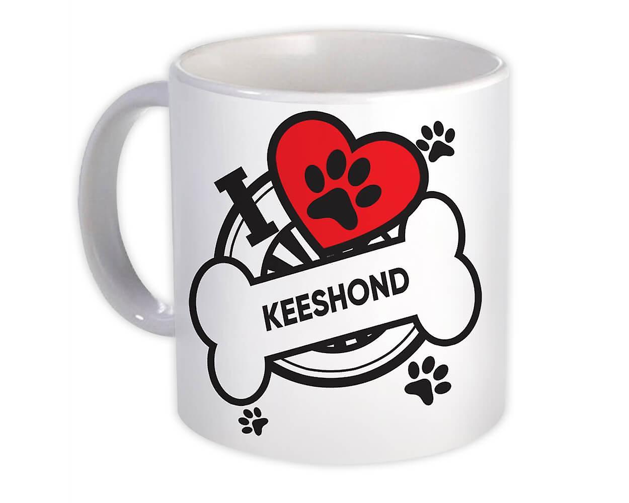 Keeshond: Geschenkbecher Hund