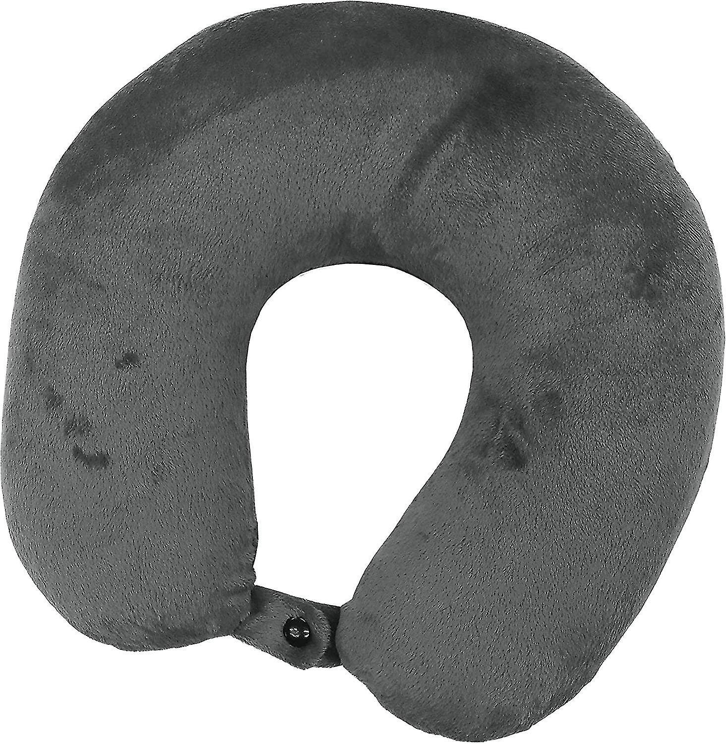 Premium Travel Pillow (grey), Sleep With No Neck Pain, Super Soft Memory Foam Neck Pillow Easy Washi
