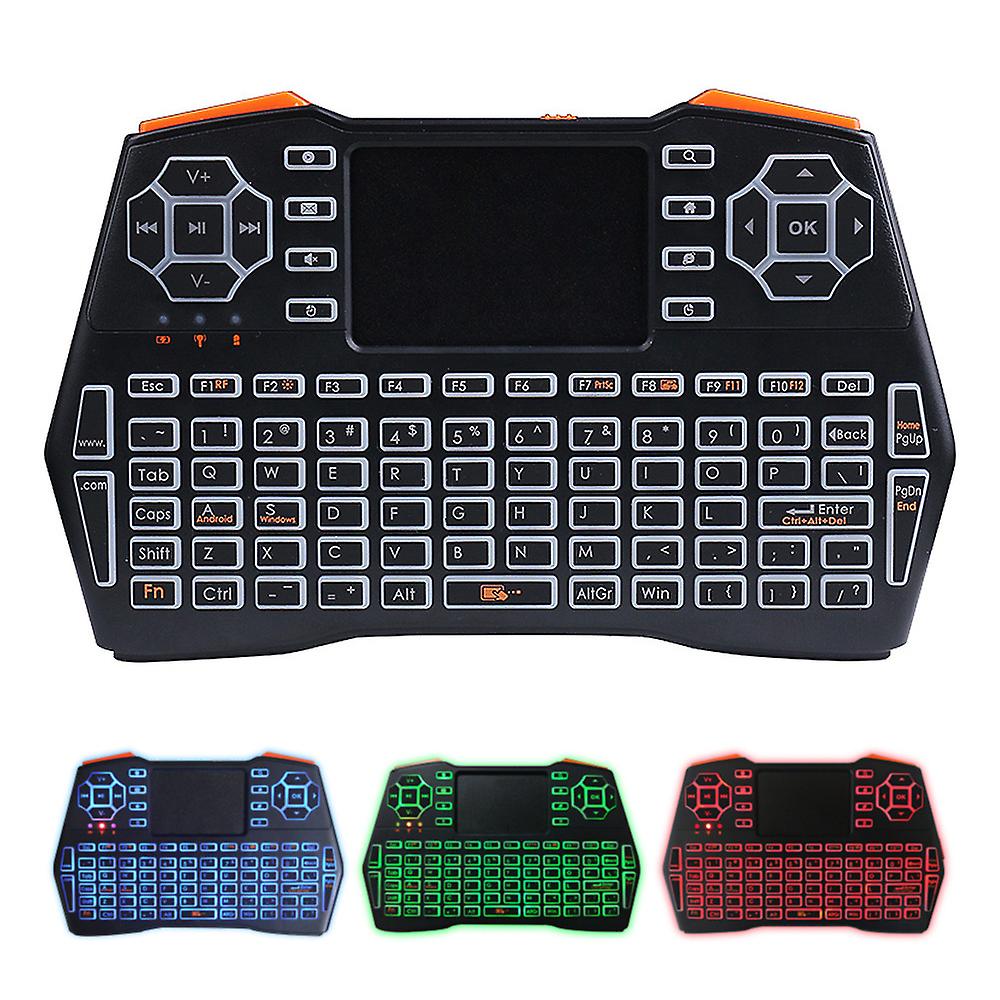 2.4g Mini Wireless Keyboard Air Mouse Three-color Backlight Keyboard
