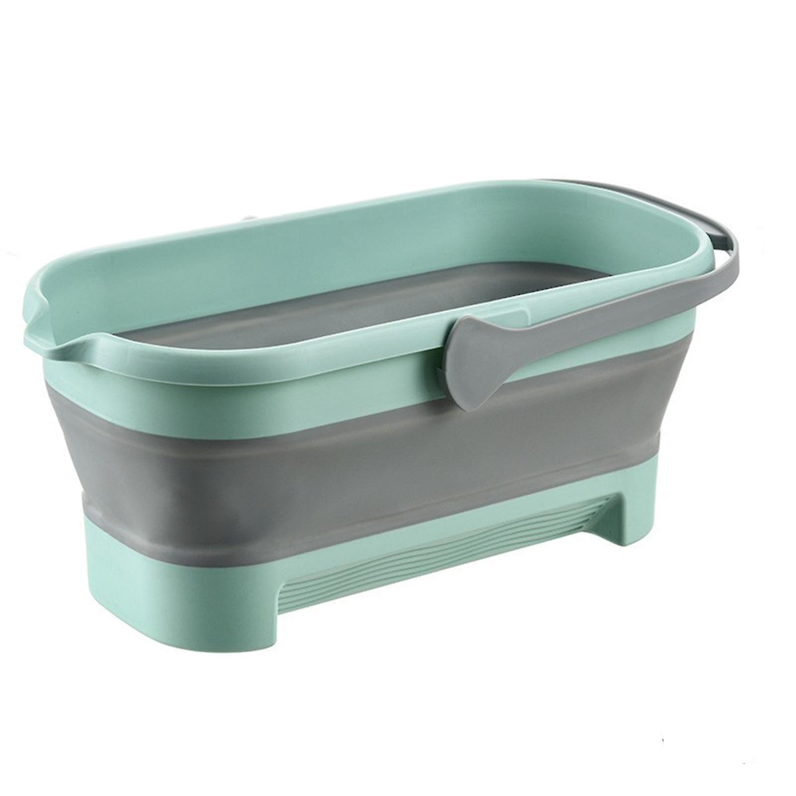 Wet Mops For Floor Cleaning Large Collapsible Mop Bucket Collapsible Bucket 4.2gallon(17l) With Handle For House Cleaning, Space Saving Outdoor Multiu