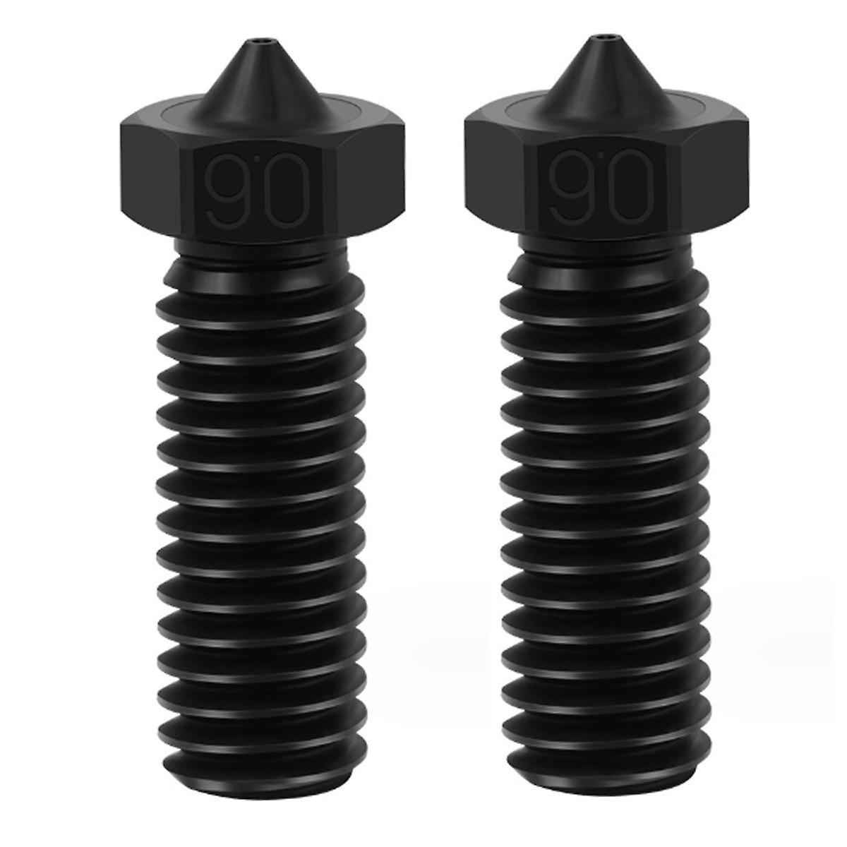 2Pcs CHT Volcano Nozzle Hardened Steel, 0.6mm High Flow Volcano Hotend Extruder Nozzles