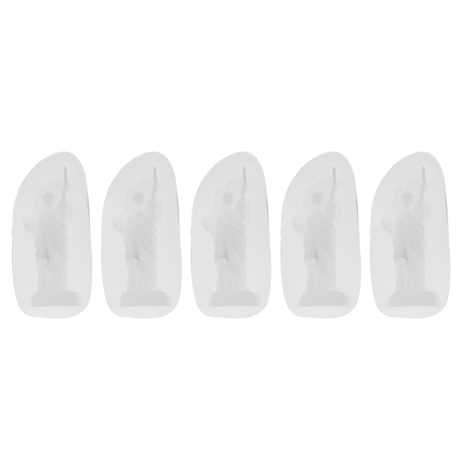 Craft Beautifully with 5pcs Transparent Goddess Silicone Mold - Soft Molds for Cake, Soap, and Candle Making