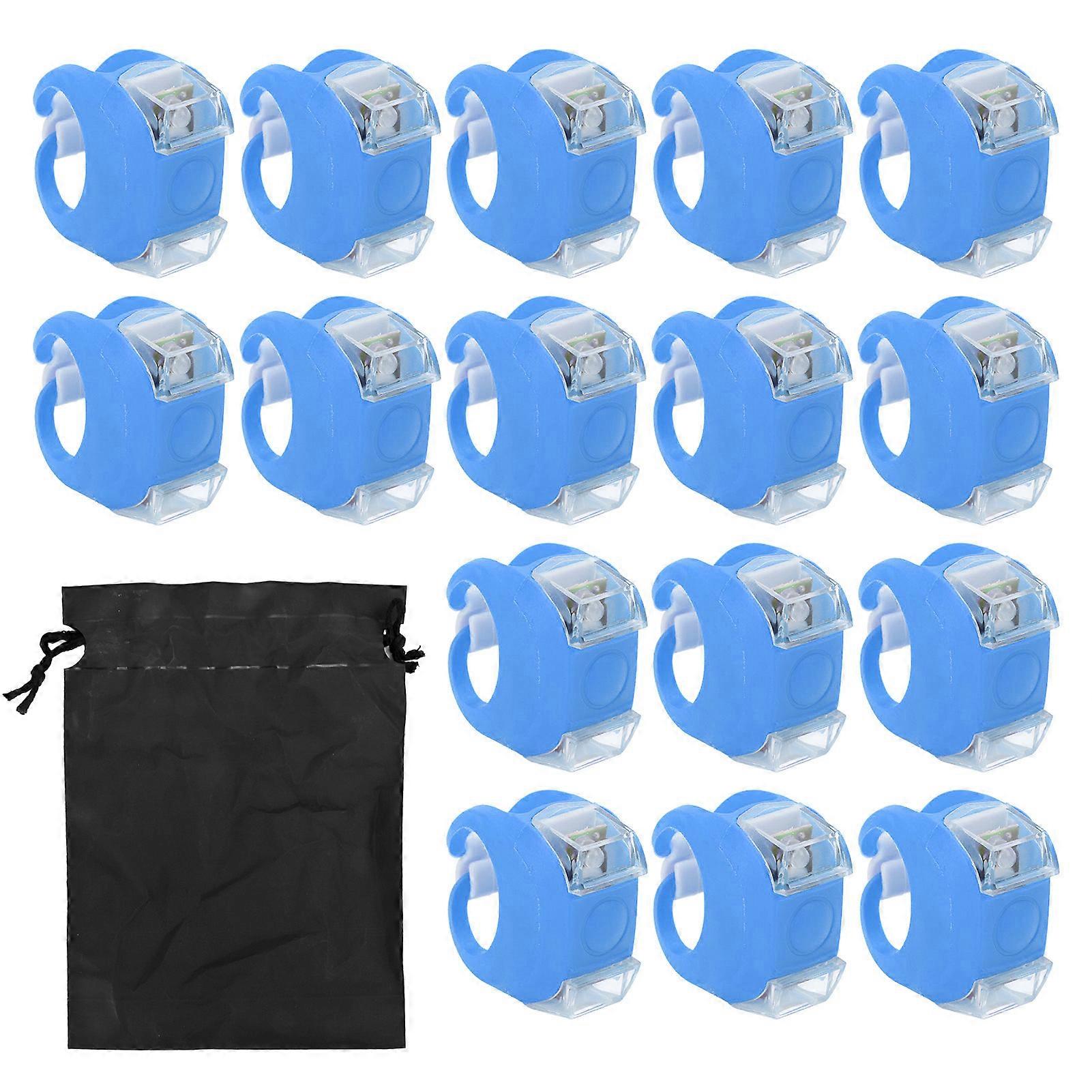 16Pcs LED Boat Navigation Lights 3 Modes Easy Installation Bright Safe Warning Bow Lights for BoatsBlue