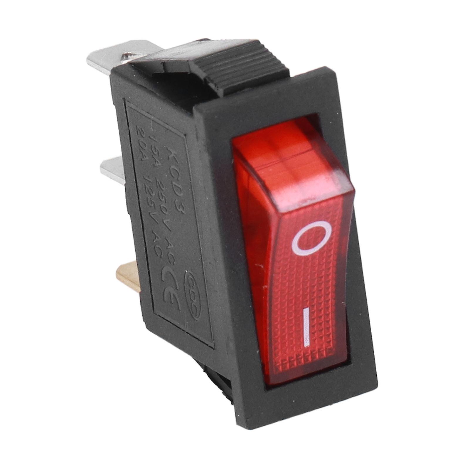 100PCS 3-Pin Rocker Switch Kit - ABS On/Off Toggle, 2 Position, 125V for Machines