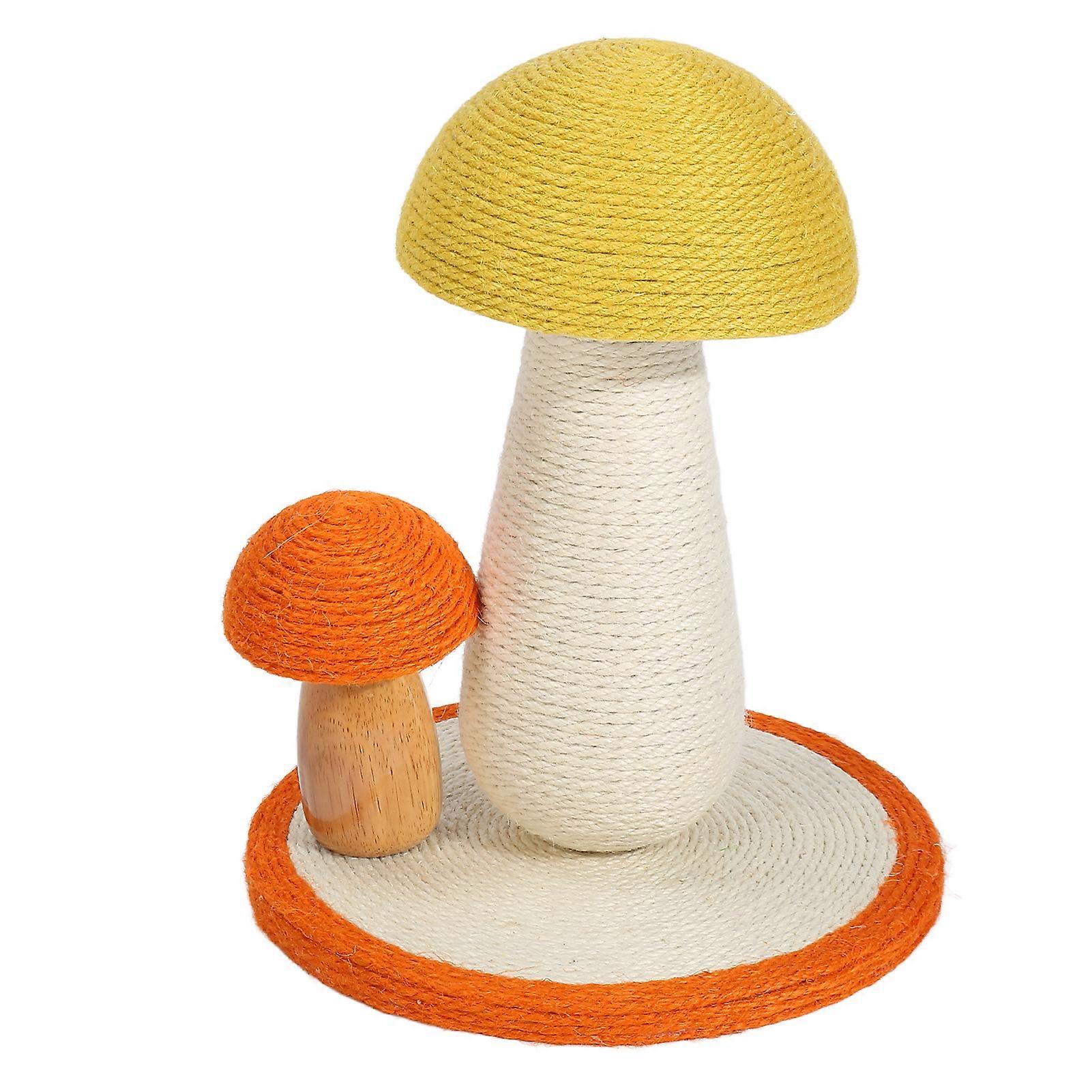 Interactive Mushroom Cat Scratching Post 30x38cm Sisal Rope