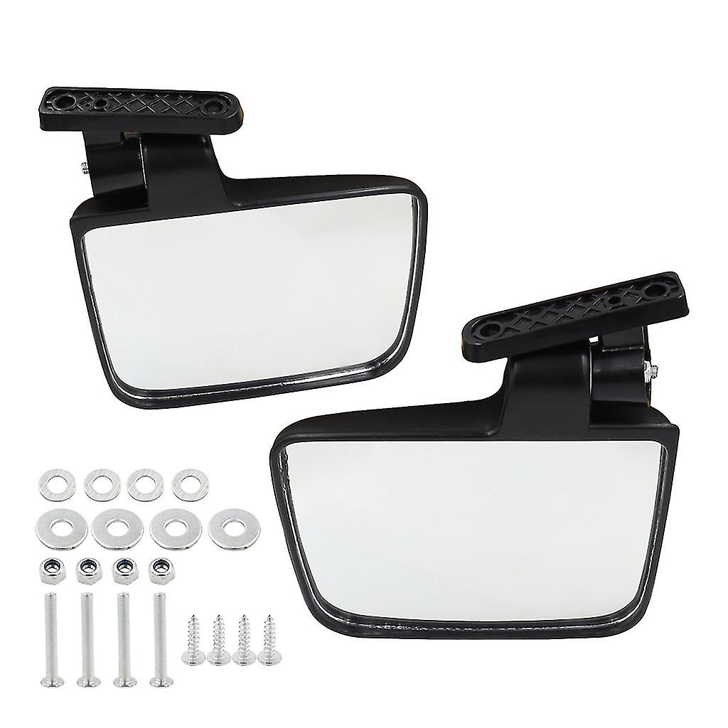 Universal Adjustable Side Rear View Reflector Folding Mirror For Golf Cart Car