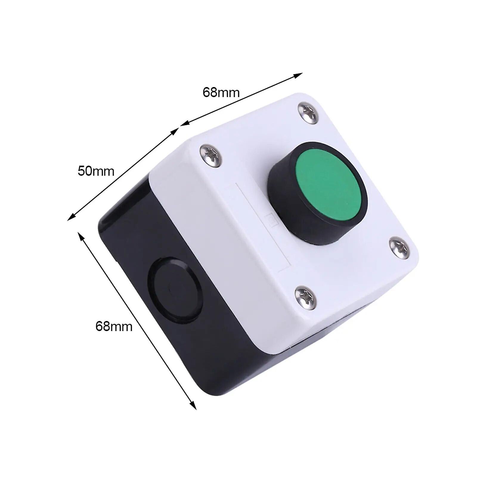 New Push Button Switch Box Weatherproof IP54 Green Button Switch One Button Control Box for Gate Opener XDL55-B101H29~1476