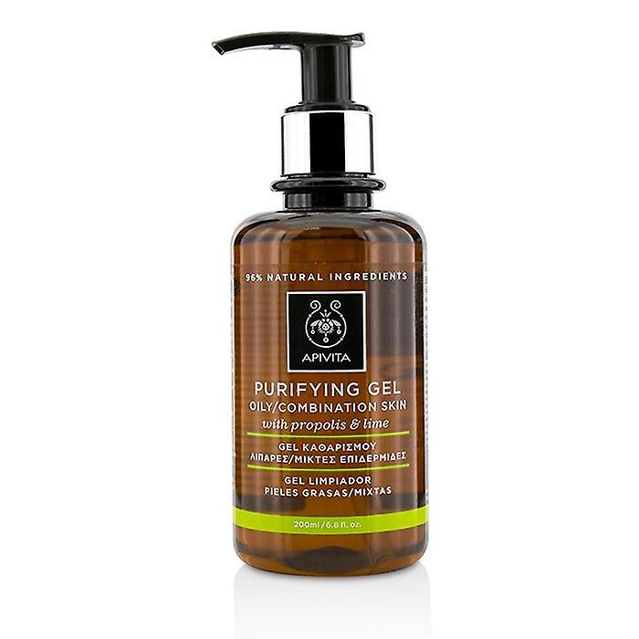 Apivita Purifying Gel With Propolis & Lime - For Oily/combination Skin 200ml/6.8oz