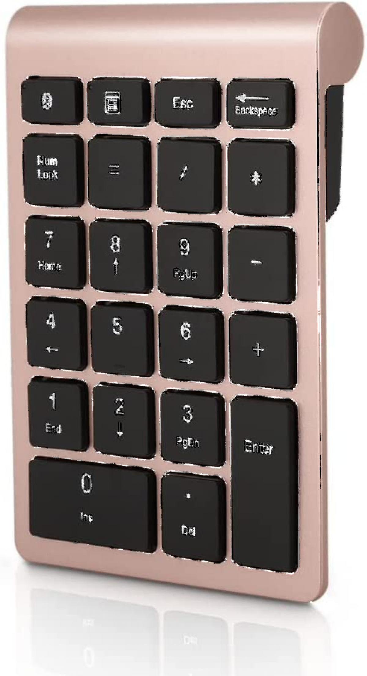 bluetooth Number Pad, 22 Keys Number Keypad With Shortcut Key, 10keys Portable Financial Accounting Wireless Number Pad