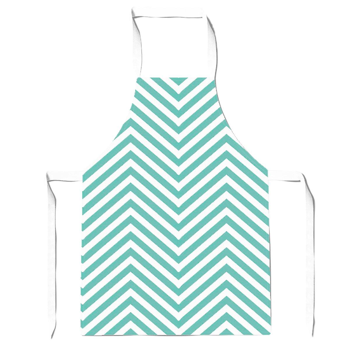 Geometric Chevron Pattern Apron