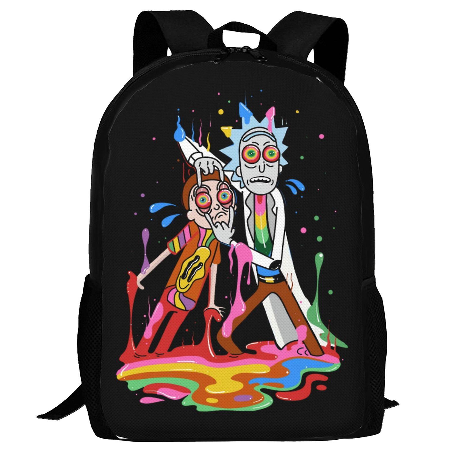 Rick And Morty Backpack,Laptop Backpack Lightweight Casual DaypackMulti-Function Travel Backpack