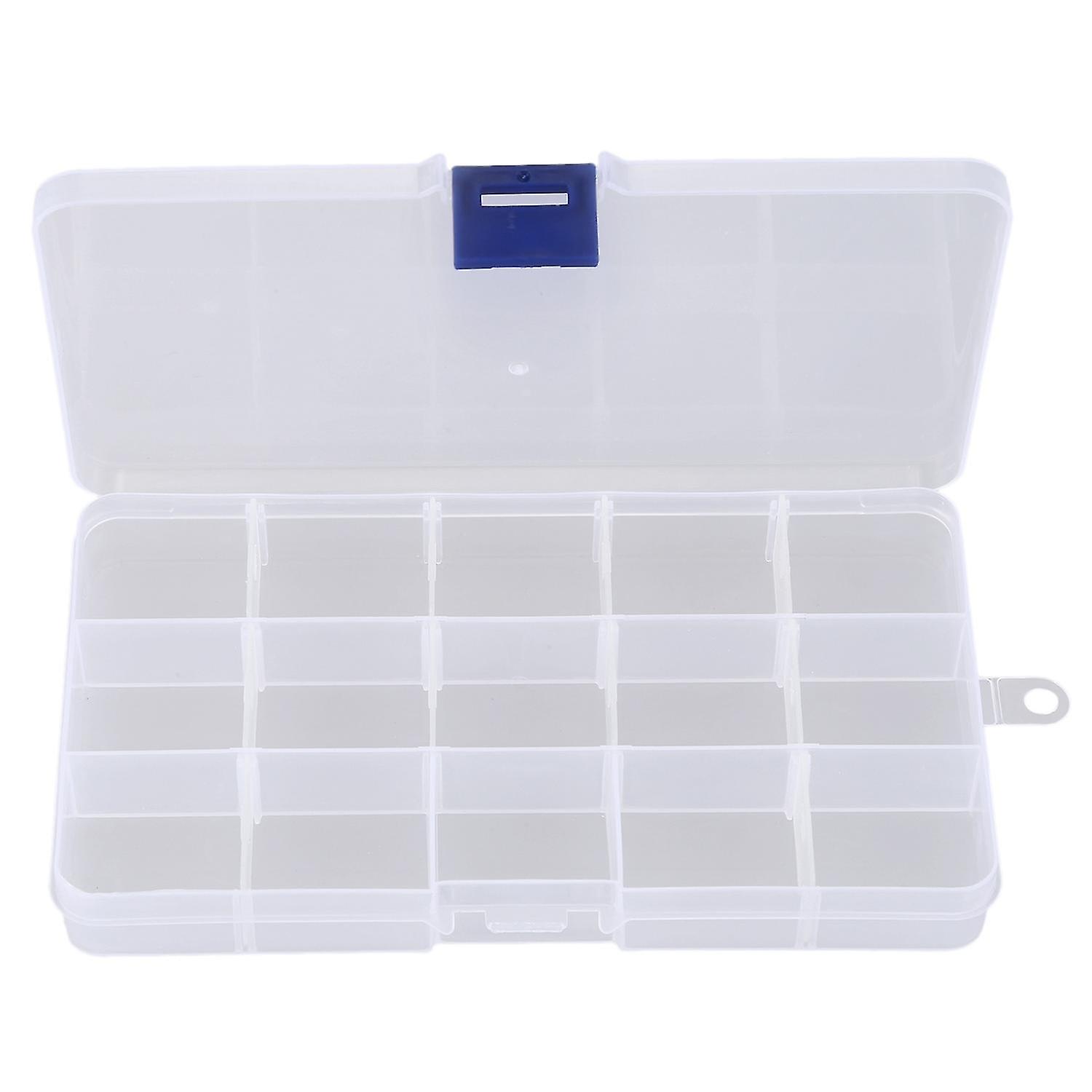 Electronic Components 15 Slots Detachable Plastic Cases Boxes