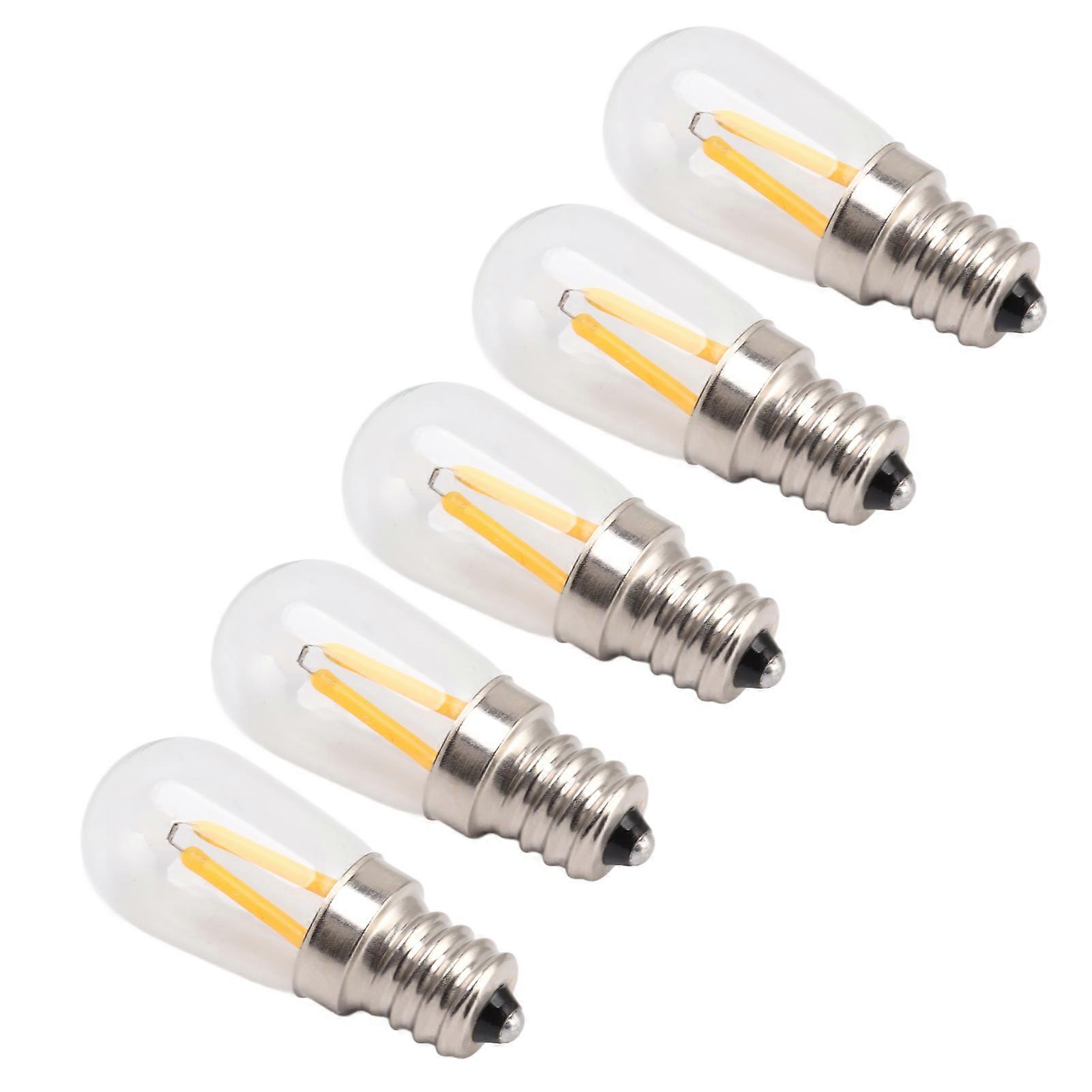 5Pcs Refrigerator Lamp Bulb Low Heat Low Power Consumption E12 LED Fridge Light Bulb