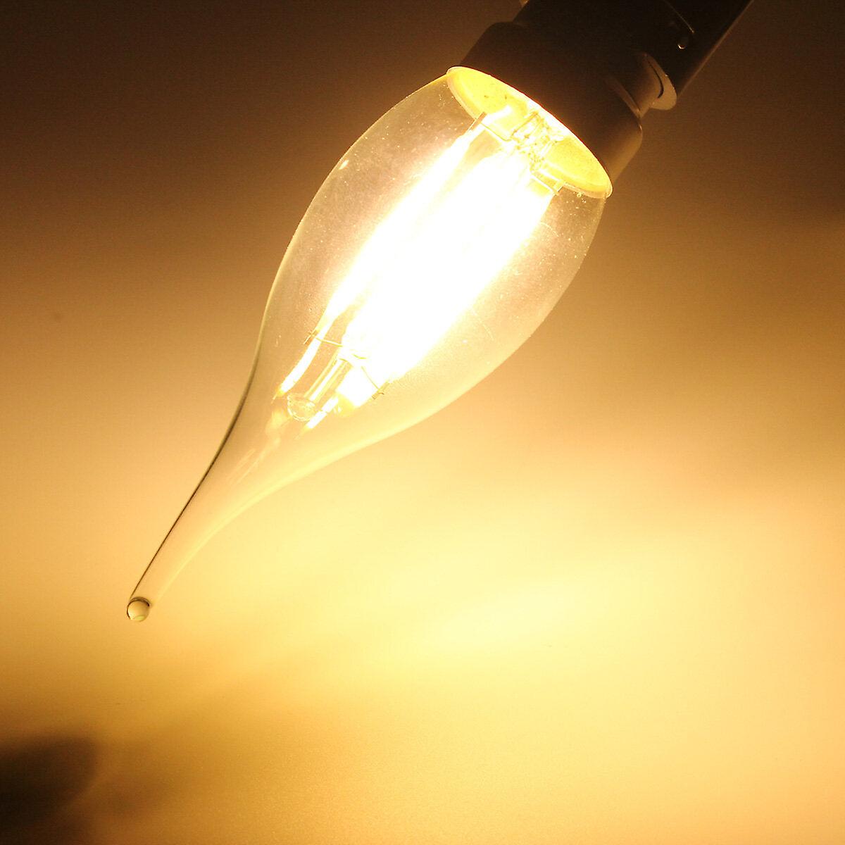 4W White/warm White  Filament Bulb Retro Glass Lamp Non-dimmable Ac 220v