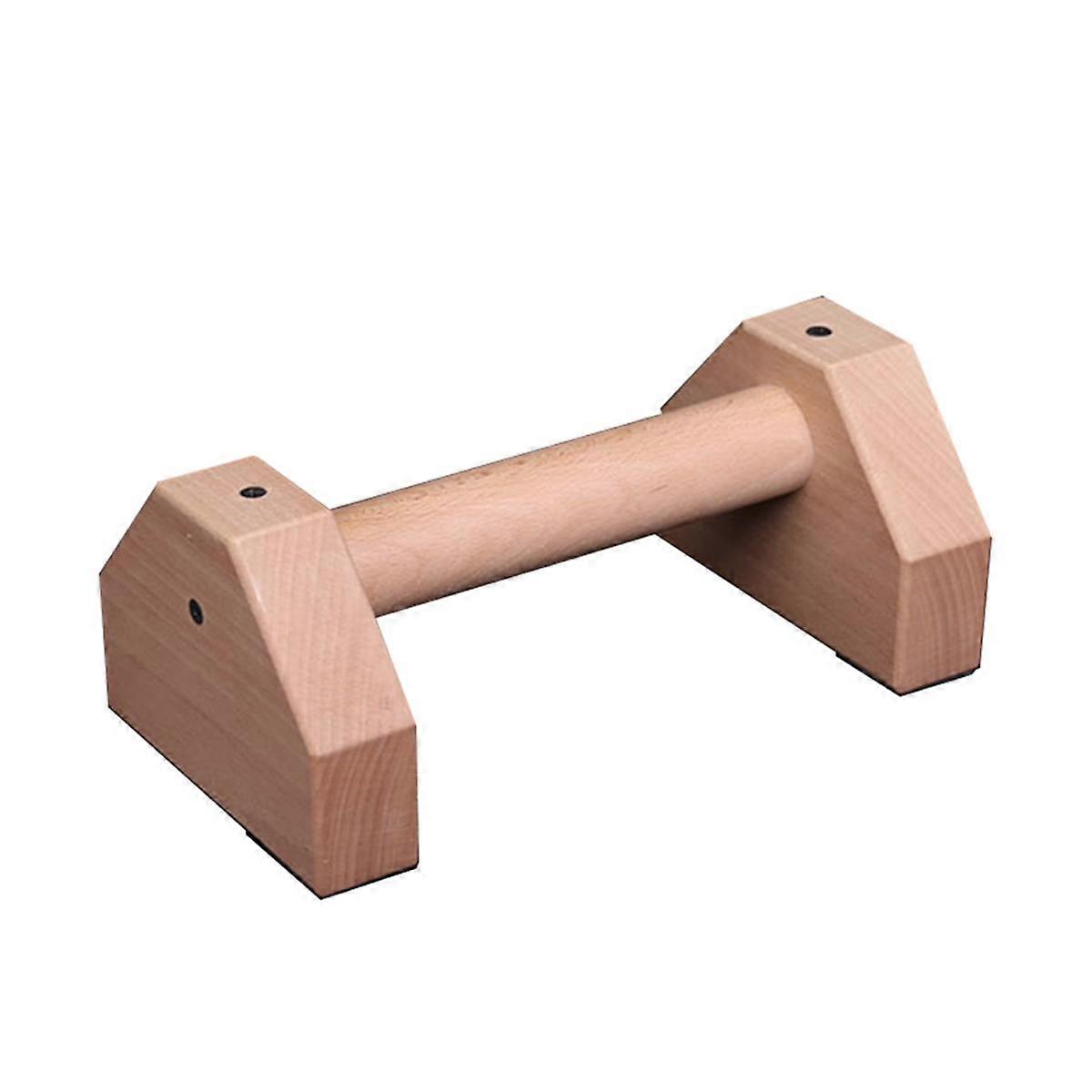 Push-Up Stand Wood Pushup Bars Non-Slip Base Exercise Home Workout Equipment Handle Stands for Strength Training 30CM