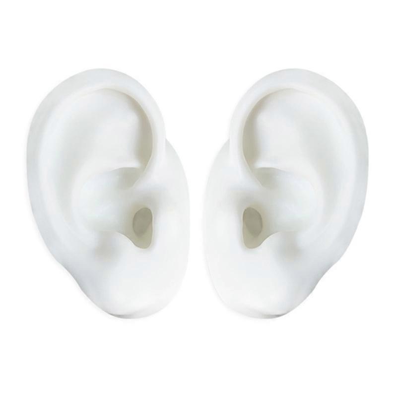 Ear Silicone Model Practice Body Piercing Teaching Tool Earring for Display