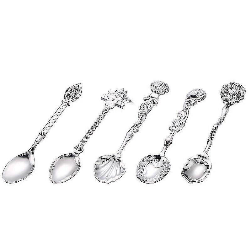 5pcs Kitchen Tableware, Stainless Steel Spoon