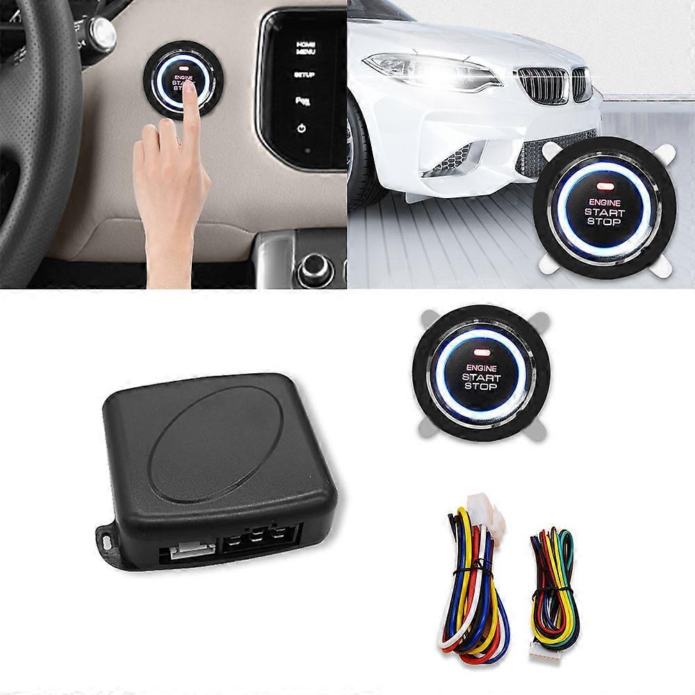 Q638  Car Key Systems Key blade One button Start Switch, Vehicle Ignition Start / one Start Refitting System, 12V Vehicle Start Stop