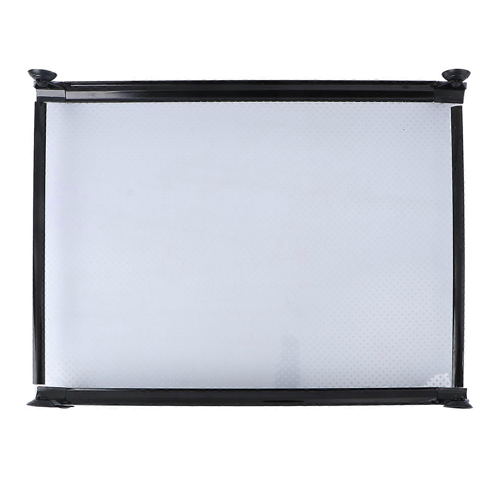 المطاط شفط كوب البلاستيك حوض السمك خزان دعم مقسم مرشح داخلي (أسود)