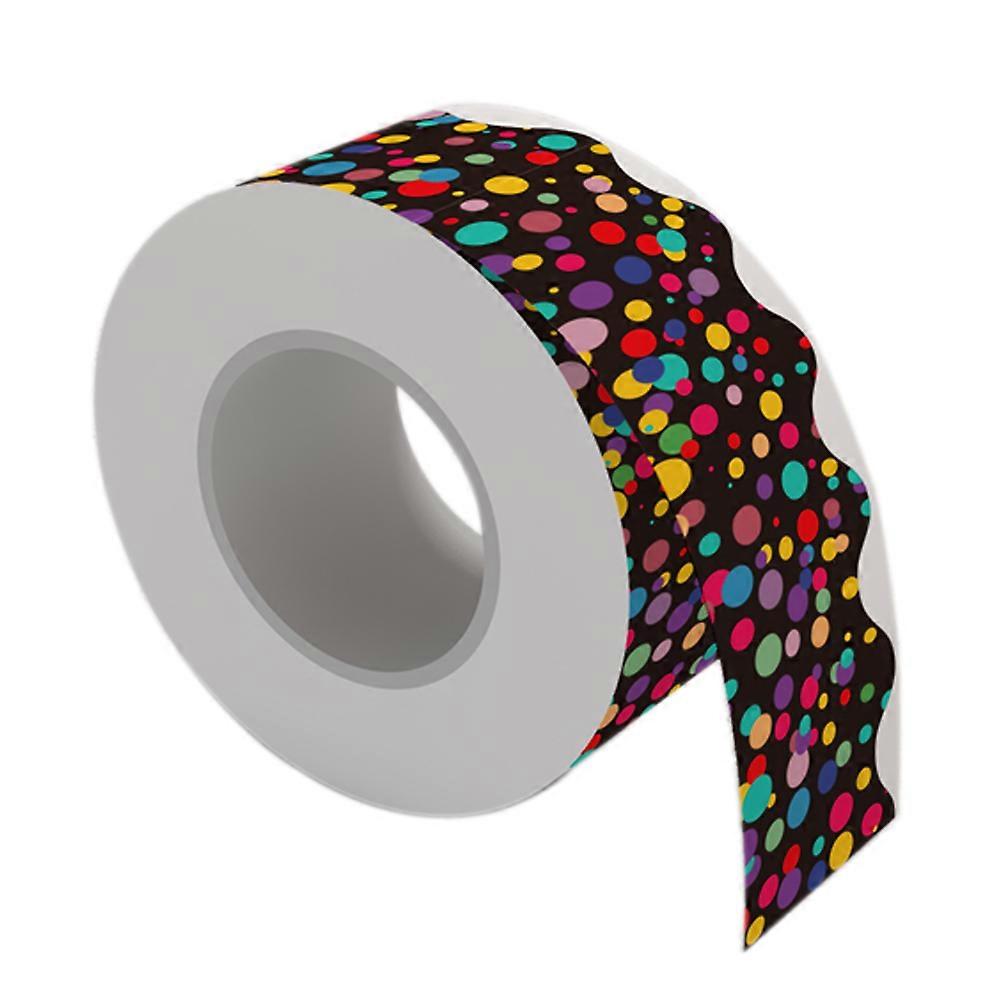65.6 Feet Bulletin Board Borders - Confetti Scalloped Border Trim for Classroom Decoration