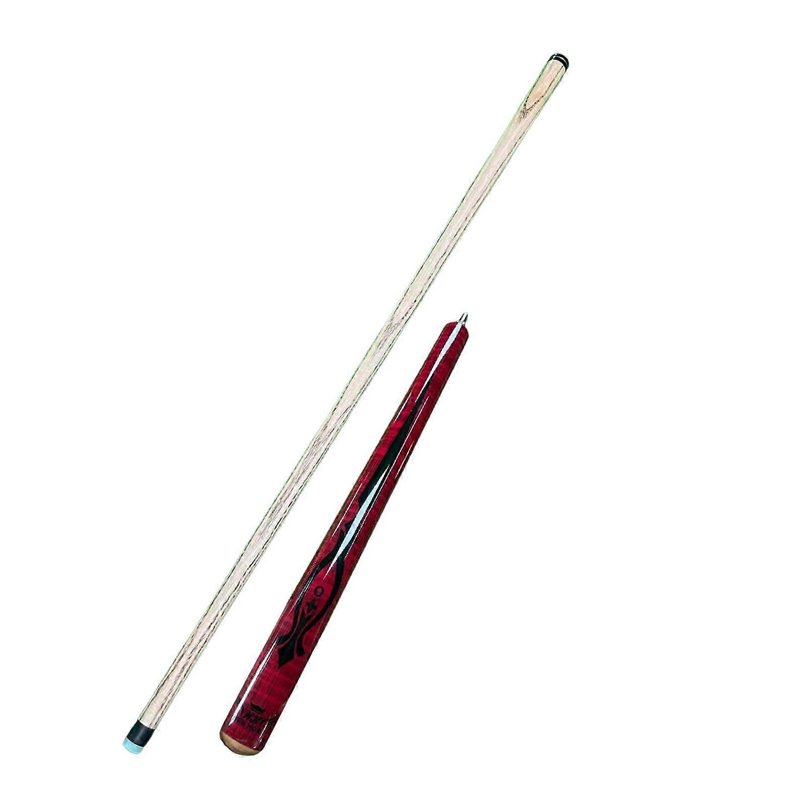 Billard Pool Queue Stick 48" Holz Billardqueue für Training Haus Männer Frauen Rot