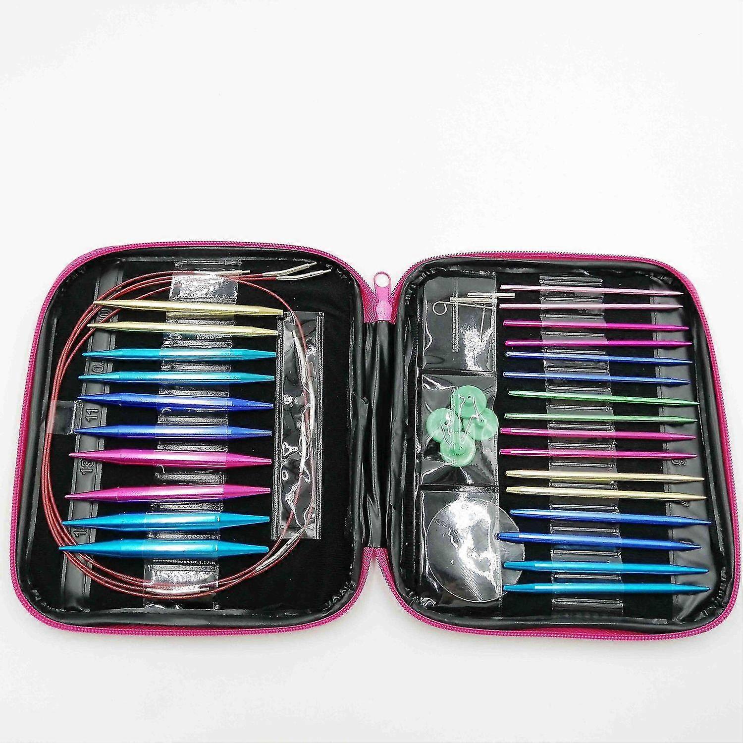 13 Pair Interchangeable Knitting Needles Set, Circular Knitting Needles With 2.75mm-10mm